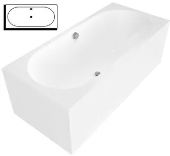 Obdĺžniková vaňa Polysan VIVA BR MONOLITH 170x75 cm akrylát pravá 888119MR