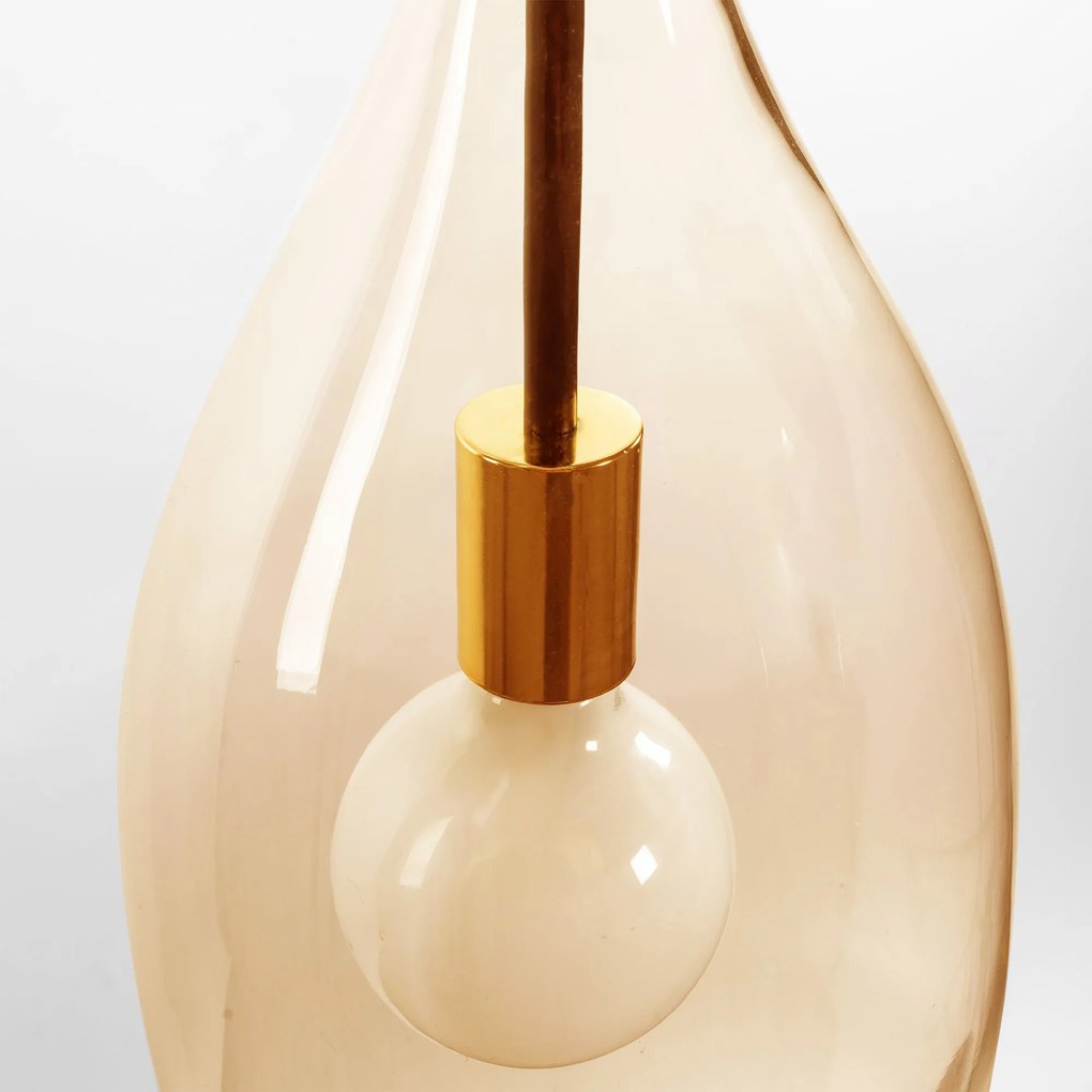 Toolight - Moderná sklenená stropná lampa E27 60W APP892-1CP, čierna-zlatá, OSW-05693