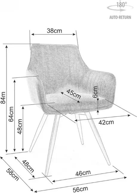 Jedálenská stolička BALLO BREGO sivé