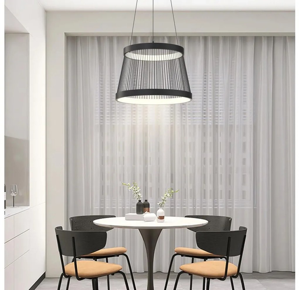 ONLI - LED Luster na lanku MATE LED/40W/230V 4000K čierna