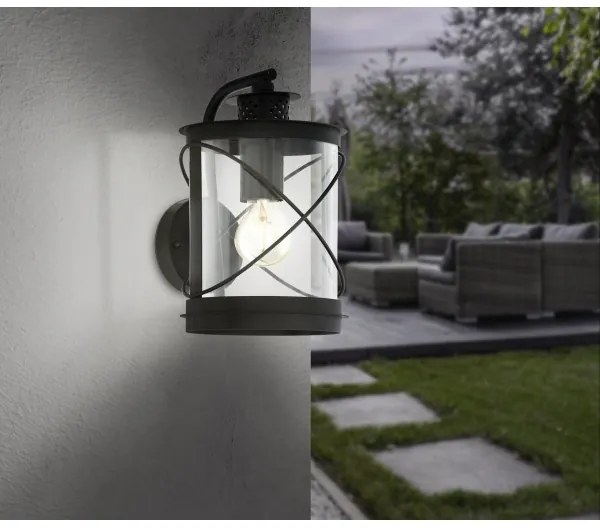 Eglo 94843 - Vonkajšie svietidlo HILBURN 1xE27/60W/230V