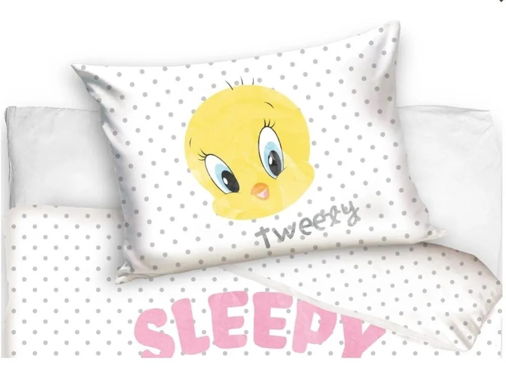 Obliečky do postieľky Malý Tweety 100x135/40x60 cm