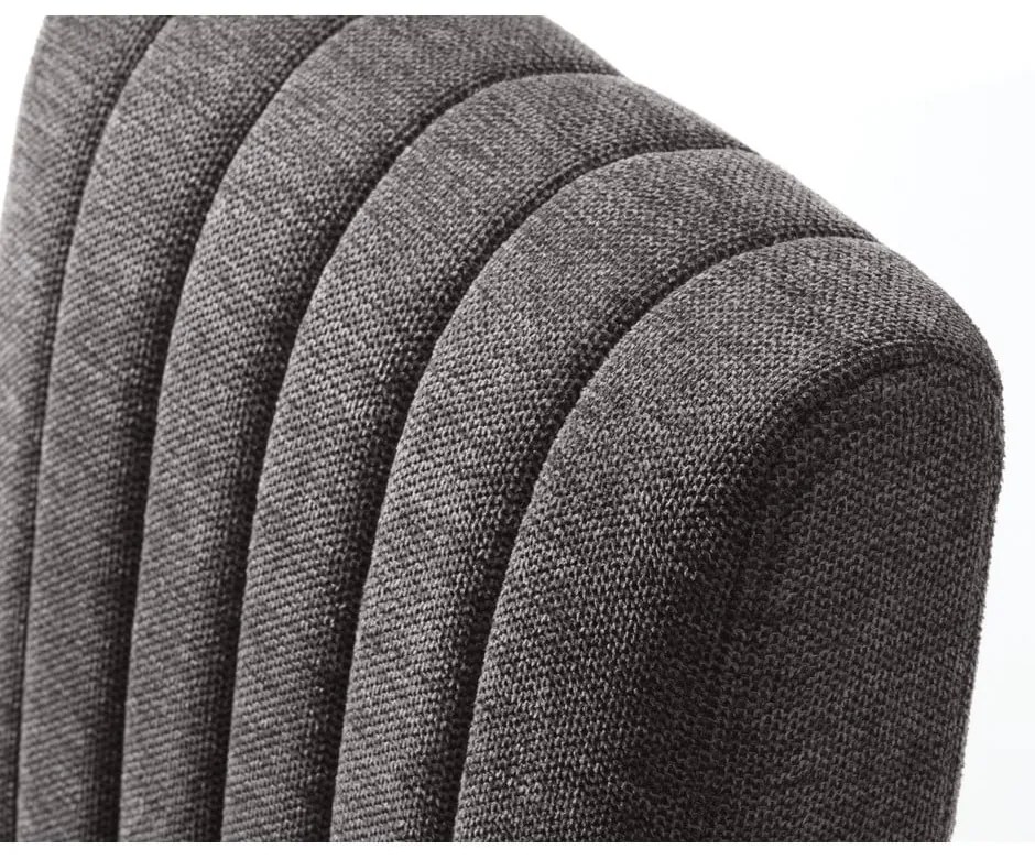 Tmavosivá jedálenská stolička Trout – Unique Furniture