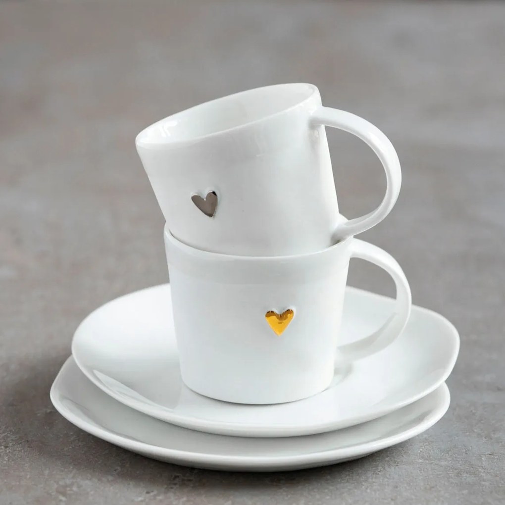 räder Porcelánová šálka s podšálkou Gold