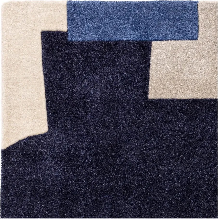 Modrý ručne tkaný koberec z recyklovaných vlákien 200x290 cm Romy – Asiatic Carpets