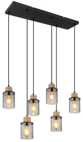 Globo 15707-6H - Luster na lanku REID 6xE27/15W/230V