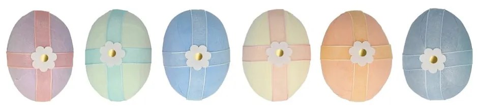 Veľkonočné dekorácie v súprave 6 ks Surprise Eggs – Meri Meri