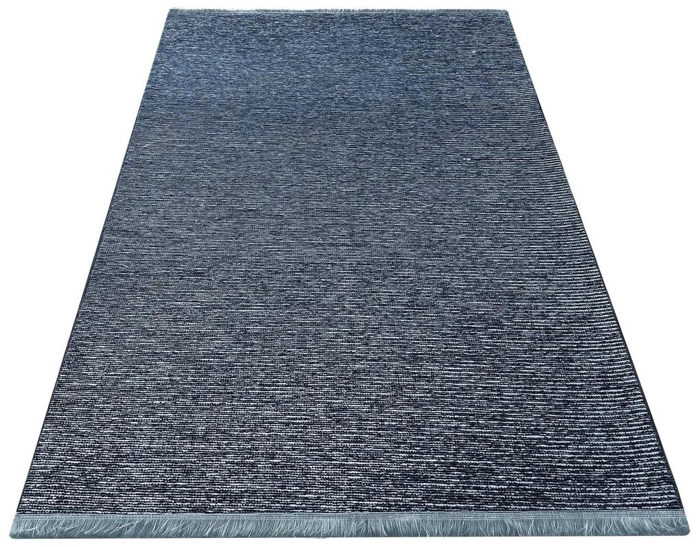 Kvalitný modrý koberec do obývačky