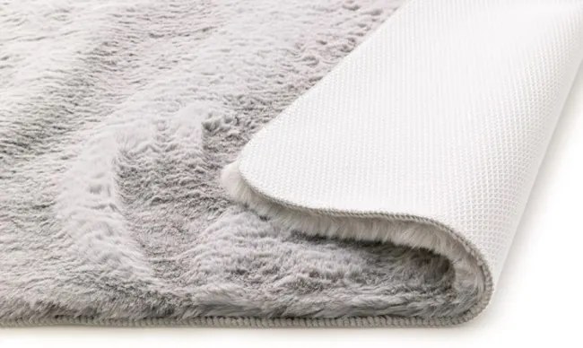 Kúpelňový koberček MOYO strieborný