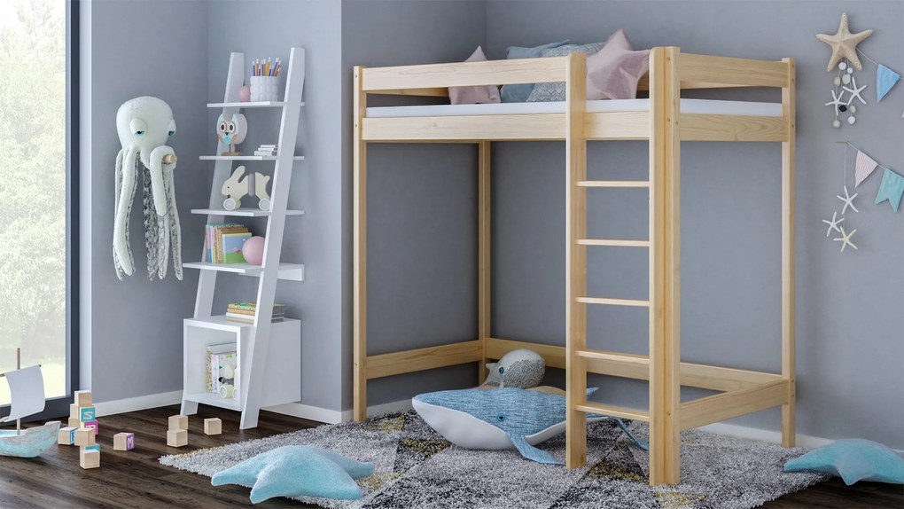 DETSKÁ JEDNOLÔŽKOVÁ POSCHODOVÁ POSTEĽ JANKA RÔZNE FARBY / ROZMERY