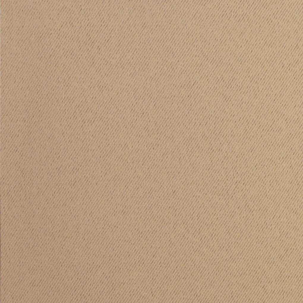 Béžový zatemňovací záves na krúžkoch BLACKOUT 135x250 cm