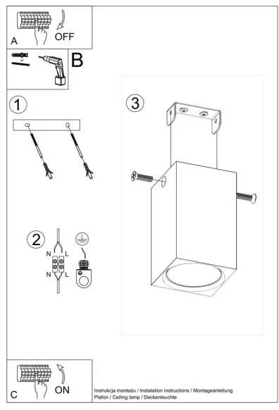 Sollux SL.1040 - Bodové svietidlo KEKE 1xGU10/40W/230V 10 cm dub
