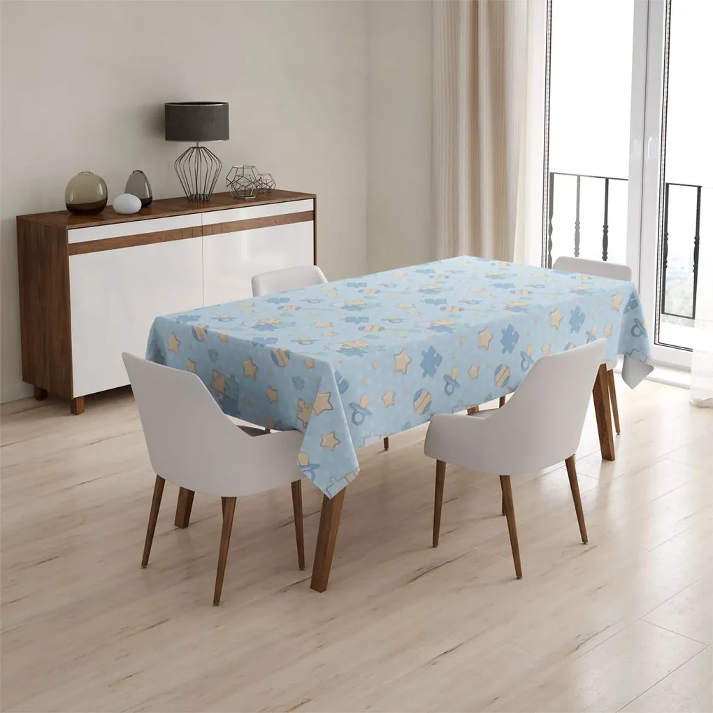 Sablio Obrus Puzzle a cumlíky - 130x130 cm