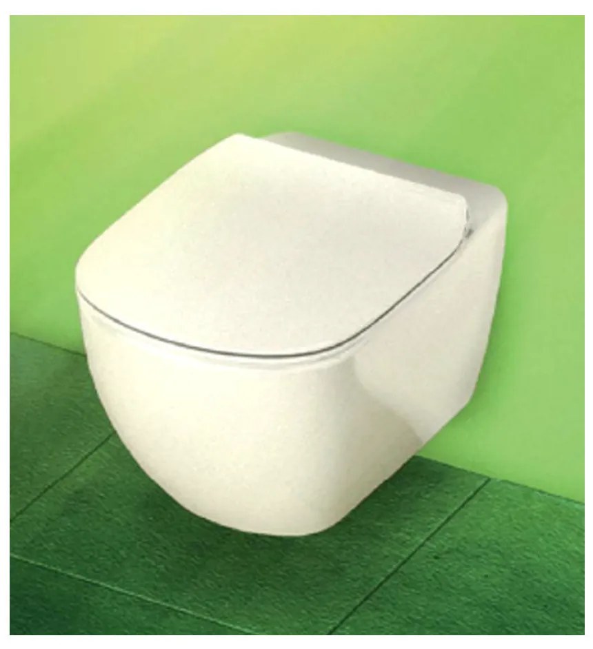 Ideal Standard Tesi - závesné WC s doskou SoftClose, AquaBlade, biela, T354601