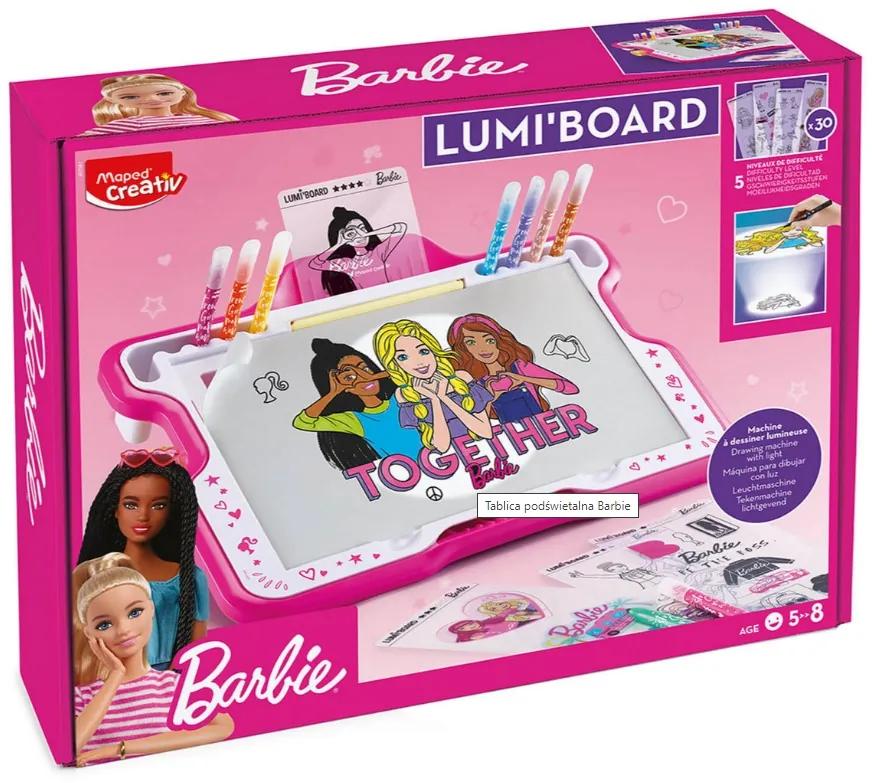 Barbie osvetlená kreatívna tabuľa
