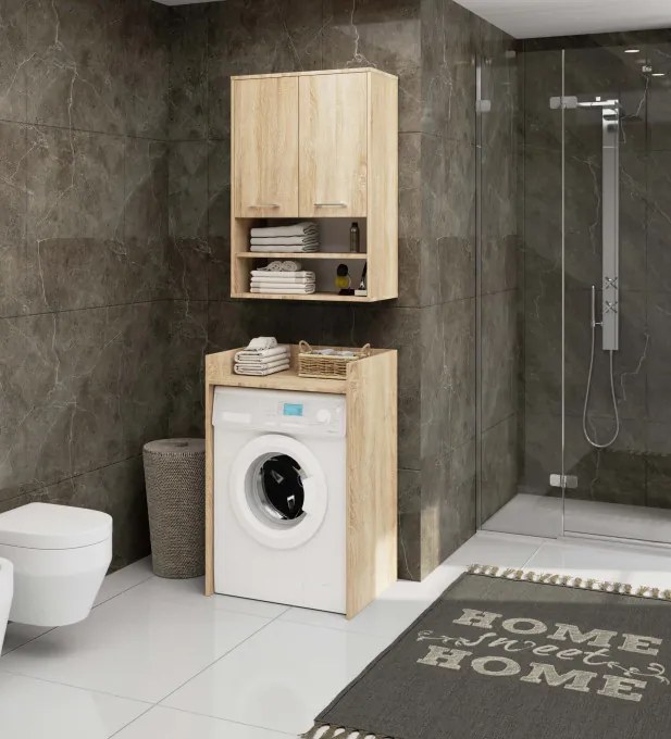 Kúpeľňová skrinka FIN H934 W64 2D 1P dub sonoma