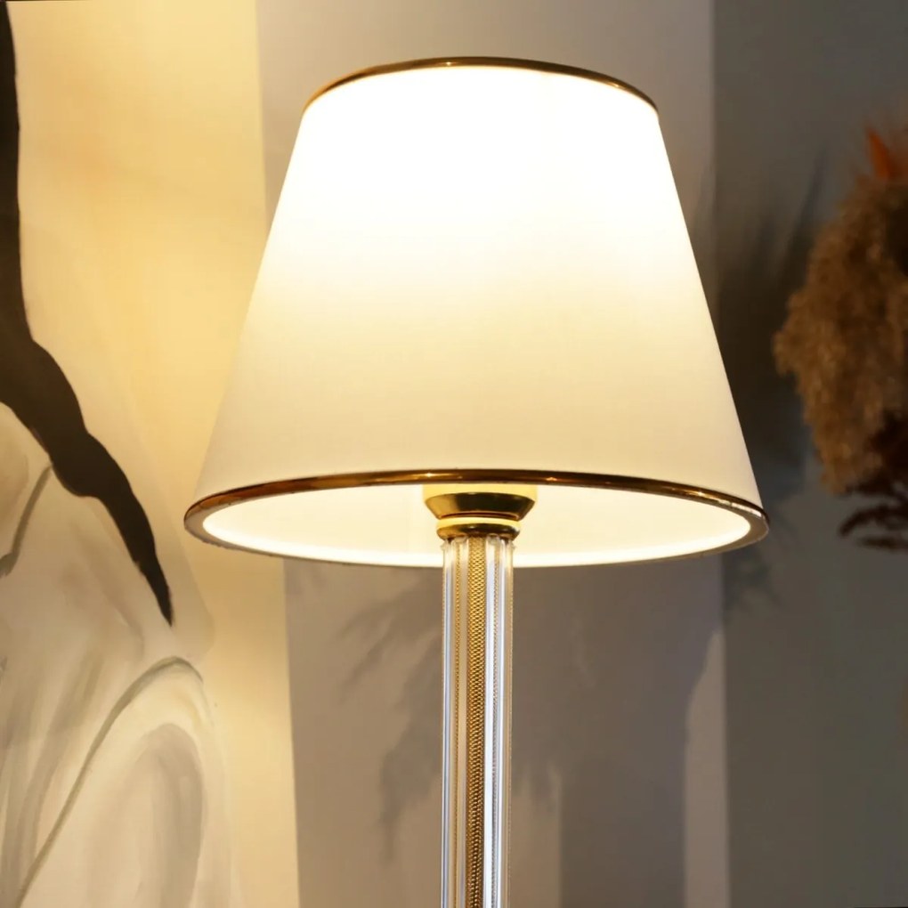 Stolná lampa Deni biela