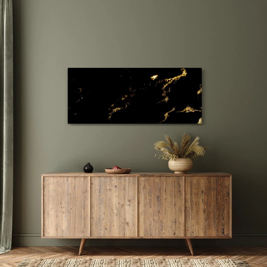 Obraz - Zlaý dekor (120x50 cm)