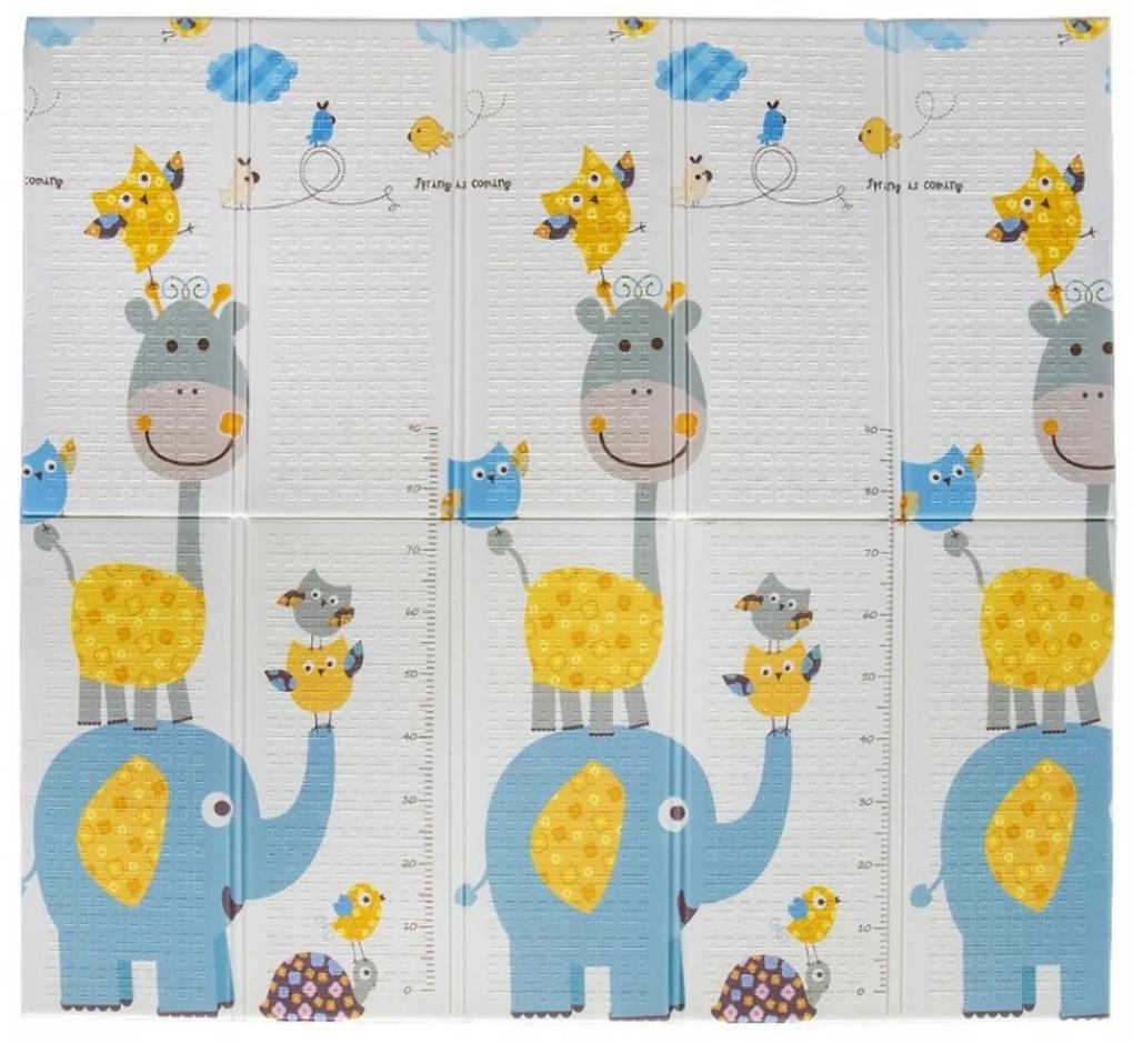 Milly Mally Skladacia penová podložka, 197 x 177cm - Play Happy Zoo