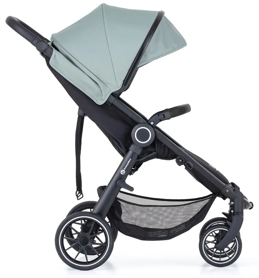 PETITE&MARS kočík športový Street+ RWS black iron green complete