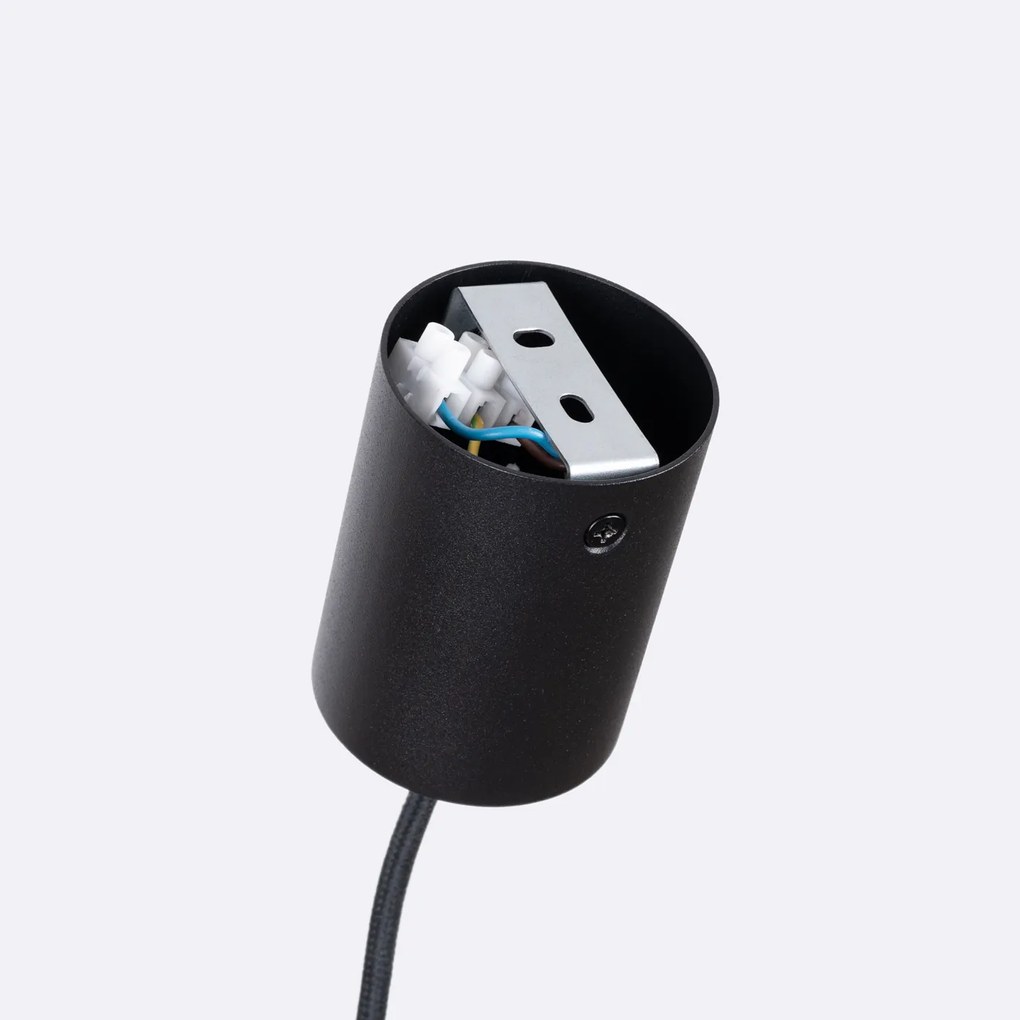 Závesné svietidlo Mula, 1x modré plstené tienidlo, (fi 27cm)