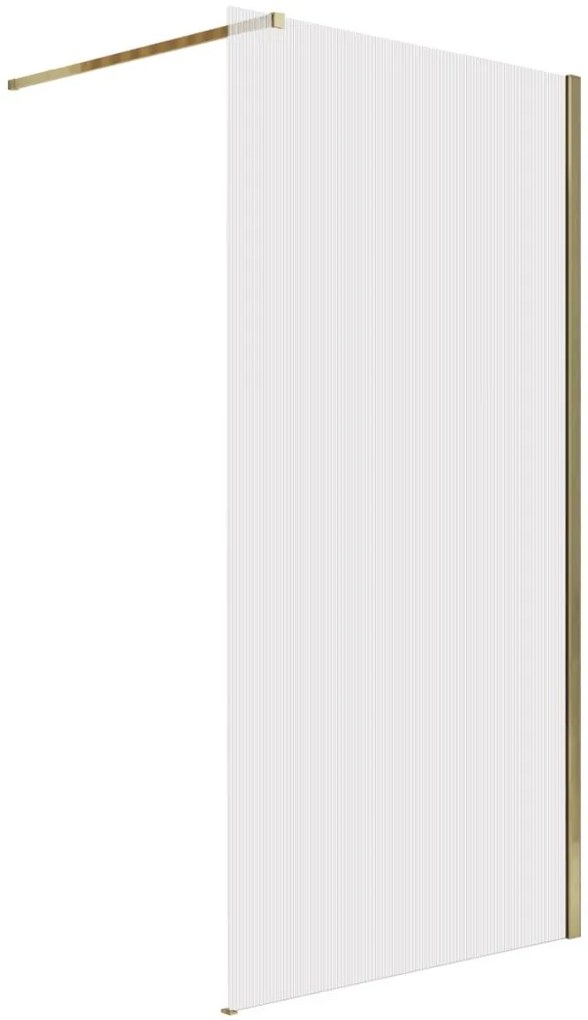 Rea Aero Intimo Gold Brush stena sprchového kúta walk -in 120 cm zlatá brúsený/ REA-K4127