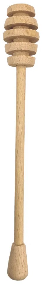 AMADEA Drevená naberačka na med, masívne drevo, 17 cm