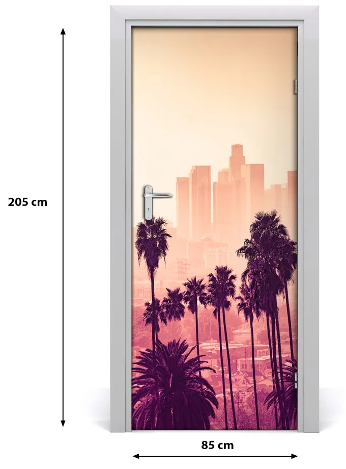 Fototapeta samolepiace dvere Los Angeles mesto 85x205 cm