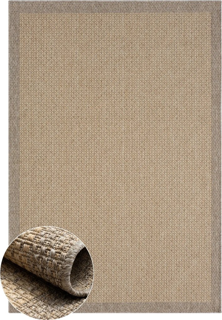 My Flair, Kusový koberec Pine braun – na von aj na doma, 80x150, hnedá, chodba / predsieň