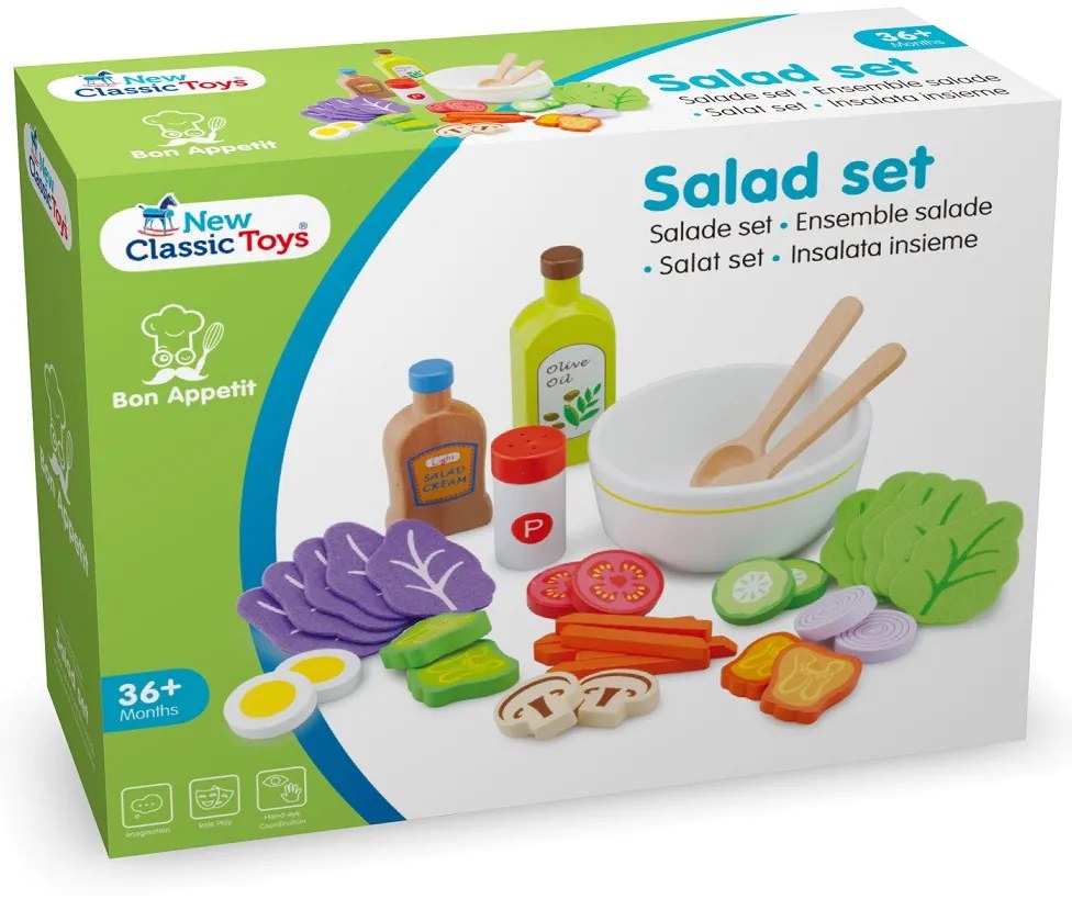 Drevená súprava - vyrob si vlastný šalát