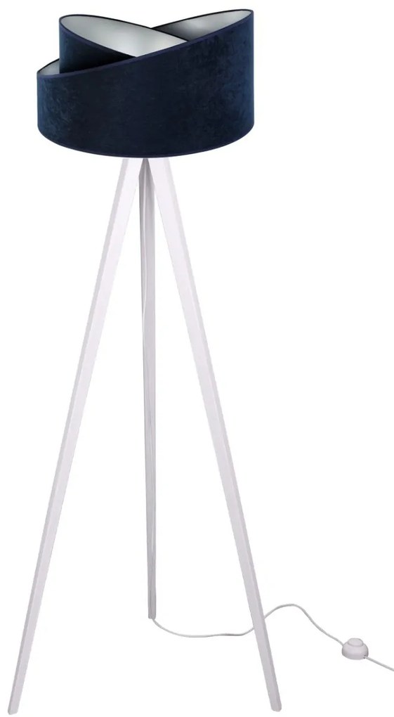 Stojacia lampa Mediolan, 1x textilné tienidlo (výber z 9 farieb), (výber zo 6 farieb konštrukcie)