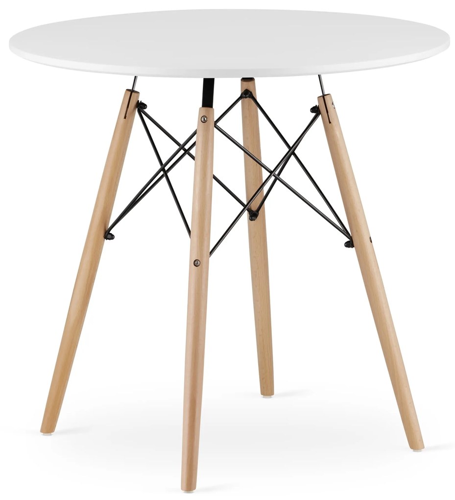 Okrúhly stôl TODI 80 cm - biely 9403 20 80 00