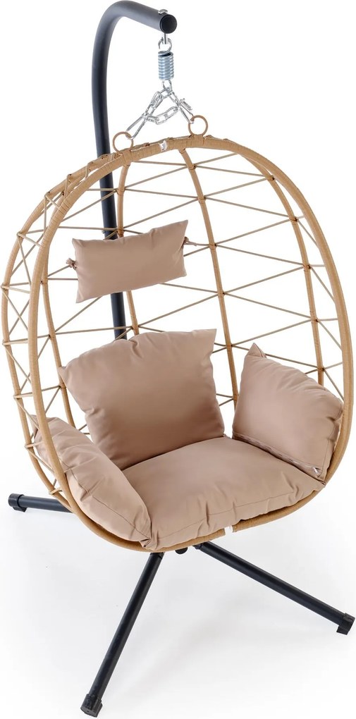 Závěsné houpací křeslo Snake béžové