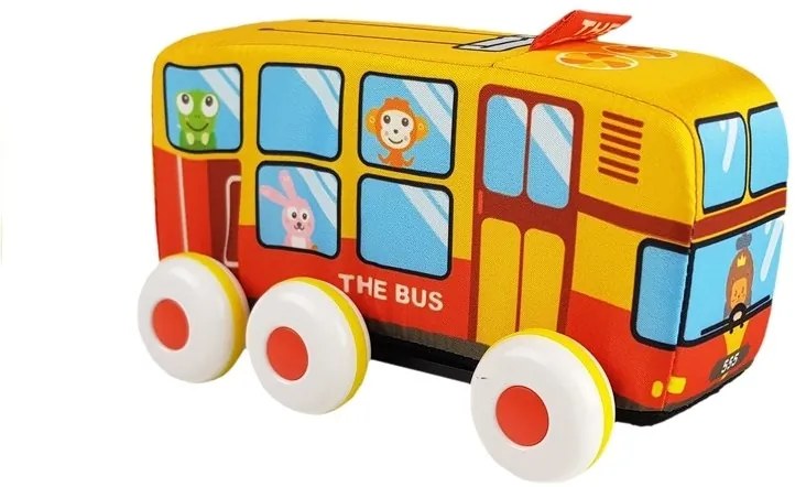 LEAN TOYS Veľký mäkký autobus