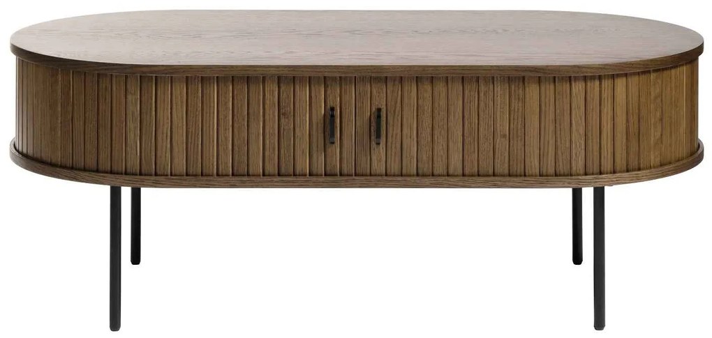 Dizajnový konferenčný stolík Vasiliy 120 cm dymový dub