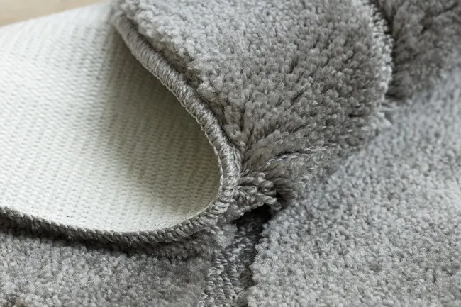 Kúpeľňový koberček SUPREME LINES línie, sivý kruh