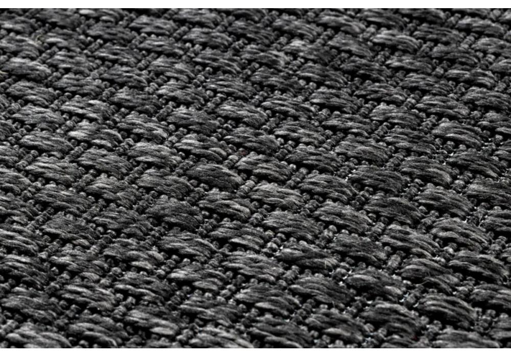 Kusový koberec Decra čierny kruh 200cm