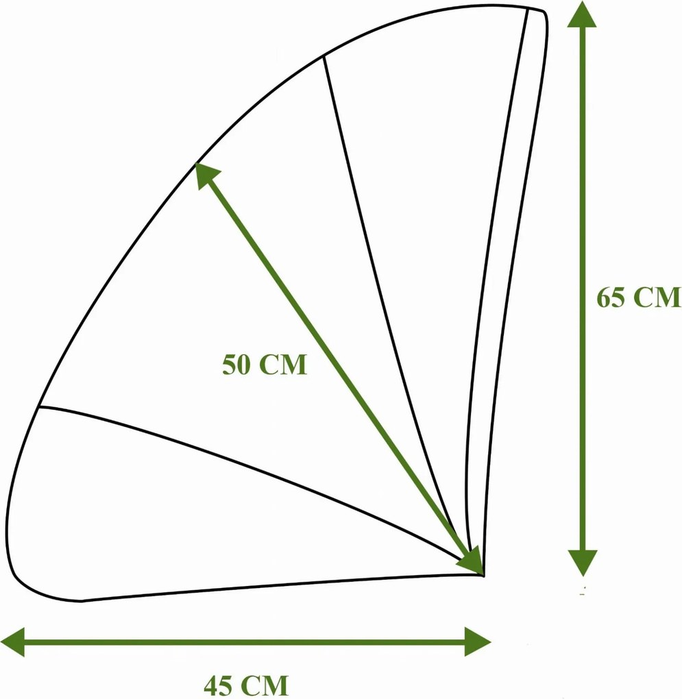 Podsedák do záhradného kresla ACAPULCO 91x72 cm - grafitový