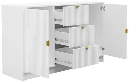 Komoda Razimo 2D3SZ, Farby: Biely velvet