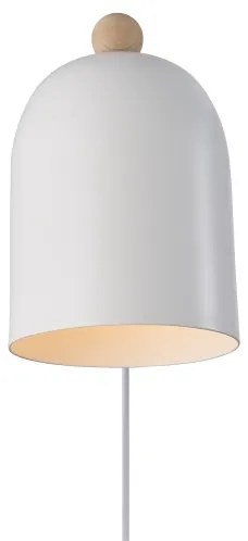 Nordlux - Nástenné bodové svietidlo GASTON 1xE27/15W/230V biela