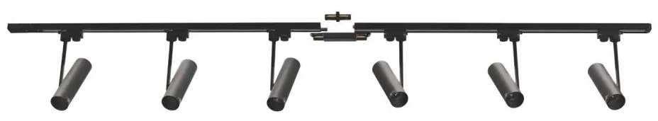 Zuma Line 3026 - Bodové svietidlo v lištovom systéme LISA 6xGU10/35W/230V čierna