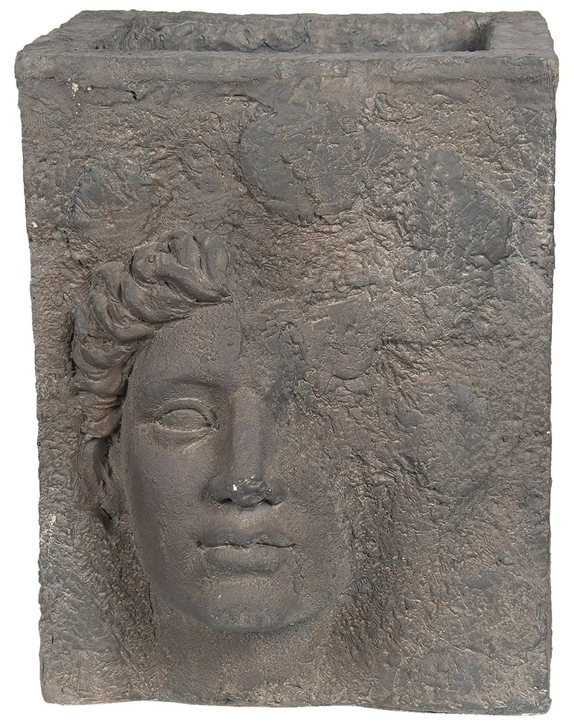 Kameninový kvetináč s nedokončenou bustou ženy Géraud - 38 * 32 * 41 cm