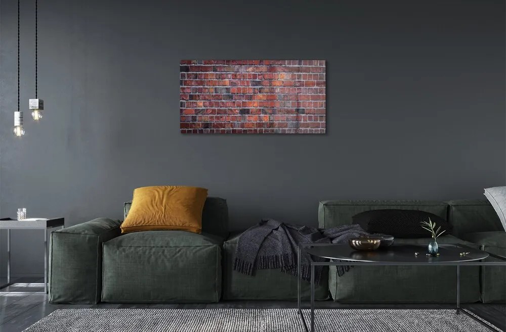 Obraz na skle Tehlové múry wall 100x50 cm 2 Prívesky