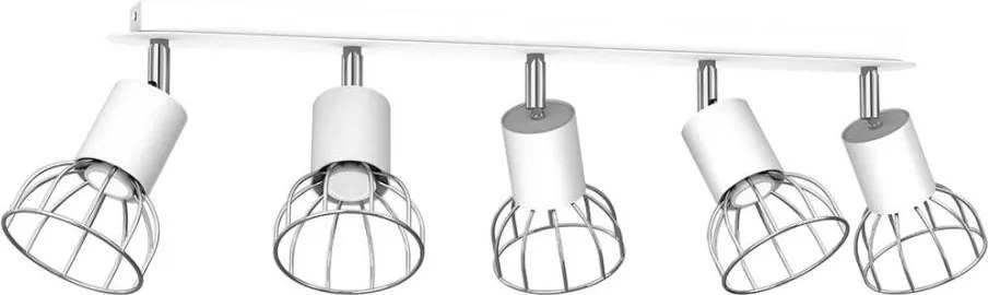 Bodové svietidlo DANTE 5xGU10/25W/230V biela/lesklý chróm