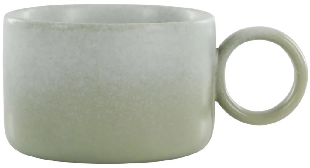 Zelený rustikálny hrnček Valence Dusty Verte - 10 * 7,5 cm / 305 ml