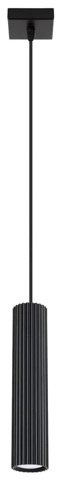 Čierne závesné svietidlo Gleam – Sollux