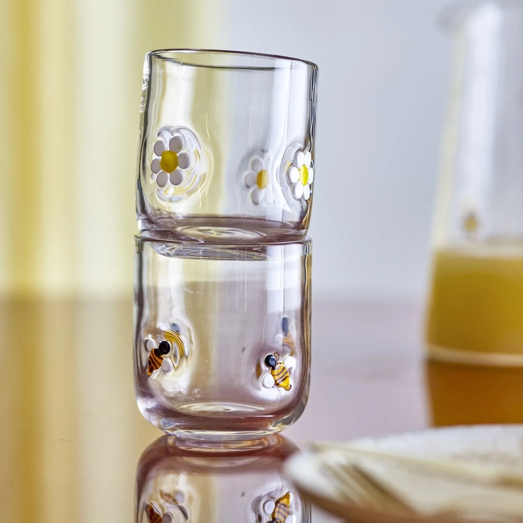 Bloomingville Pohár Buzz Clear Glass 300 ml – sada 2 ks