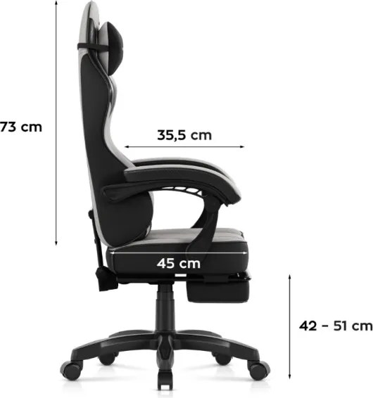 Herná stolička Force 3.7 Grey