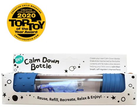 Senzorická fľaša, modrá