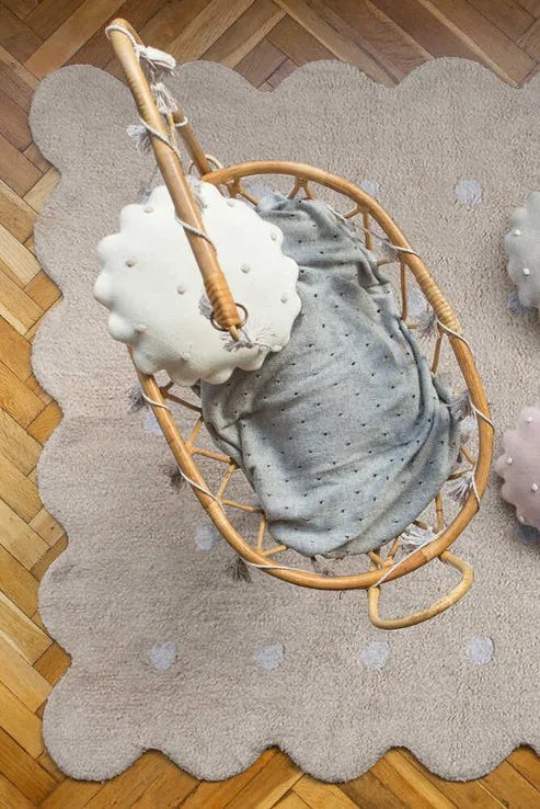 Lorena Canals, Ručne tkaný kusový koberec Biscuit Beige, 120x160, béžová, detská izba